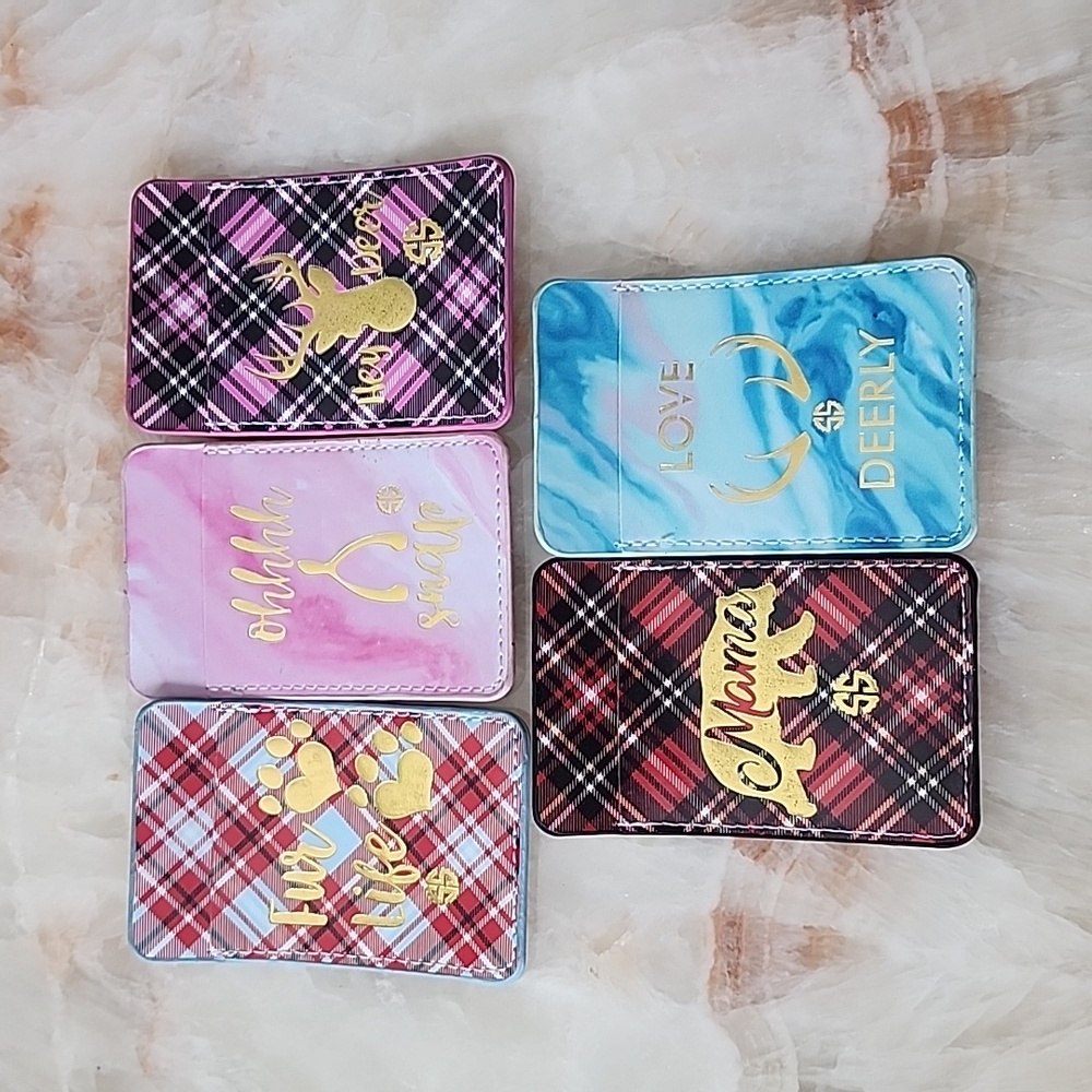 Phone Card Holders, Adhesive, Set Of 5